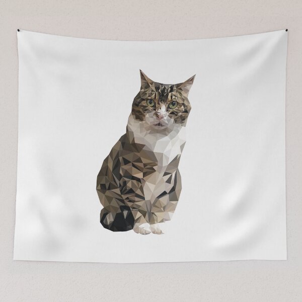 Item preview, Tabby cat lowpoly transparent designed and sold by xP42.