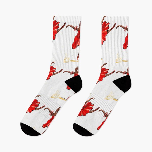 Item preview, Dance Ballet, African American ballerina dancing in red pointe shoes - ballerina dancing pirouette red tutu and pointe shoes  - brown skin ballerina designed and sold by Artonmytee.