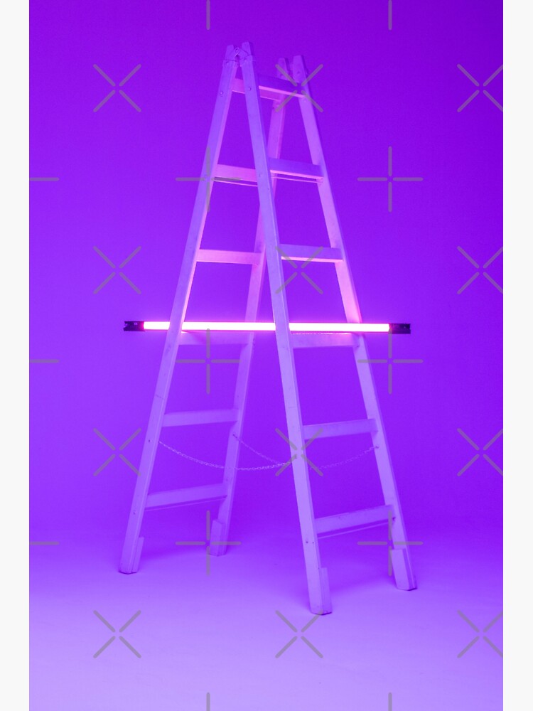 Thumbnail 3 of 3, Sticker, Purple Led Ladder designed and sold by Bien Design.