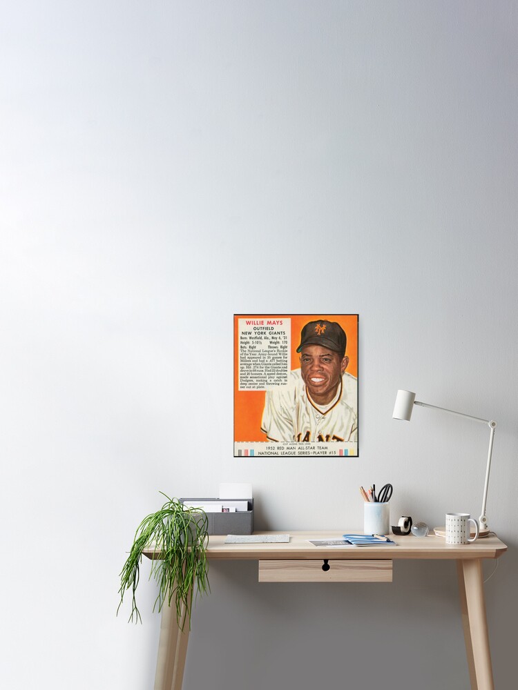 New York Giants Outfielder Willie Mays Poster