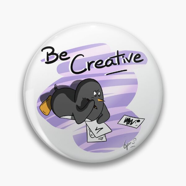 Item preview, "Be Creative", drawing penguin designed and sold by Its6pri1.