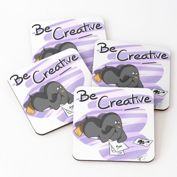 Item preview, "Be Creative", drawing penguin designed and sold by Its6pri1.