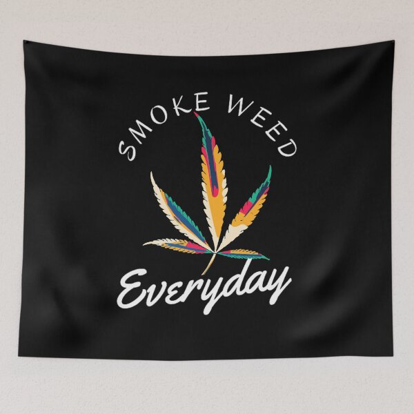 Item preview, Smoke Weed Everyday Cannabis Leaf designed and sold by BestDesignbySof.