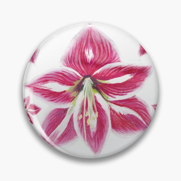 Item preview, Pink amaryllis seamless pattern designed and sold by AleFairyland.