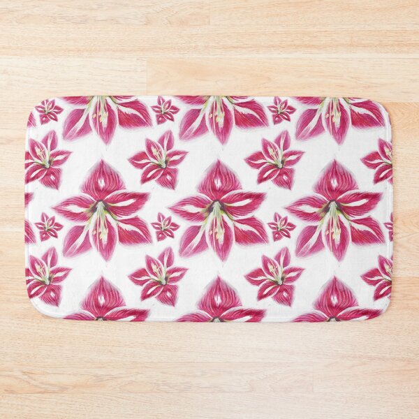 Item preview, Pink amaryllis seamless pattern designed and sold by AleFairyland.