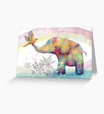 The Indigo Elephant Greeting Card