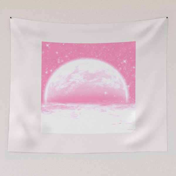 Item preview, Rising Pink moon Art  designed and sold by BEAUTY ⭐⭐⭐⭐⭐.