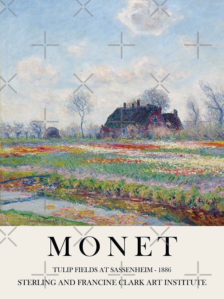Claude Monet Tulip Fields At Sassenheim Poster By VanillaArt Redbubble