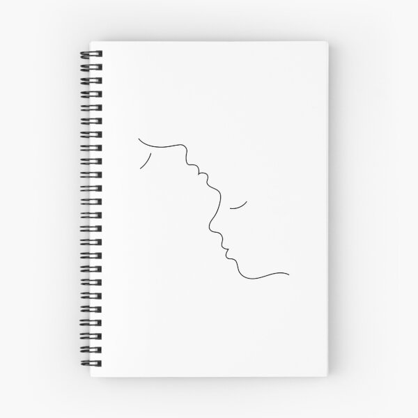 Item preview, Two faces line art illustration designed and sold by NazarliNigar.