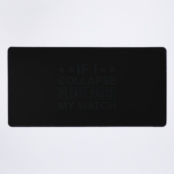 Item preview, If I Collapse Please Pause My Watch Runner Funny Running Saying Sticker designed and sold by ximenagene.