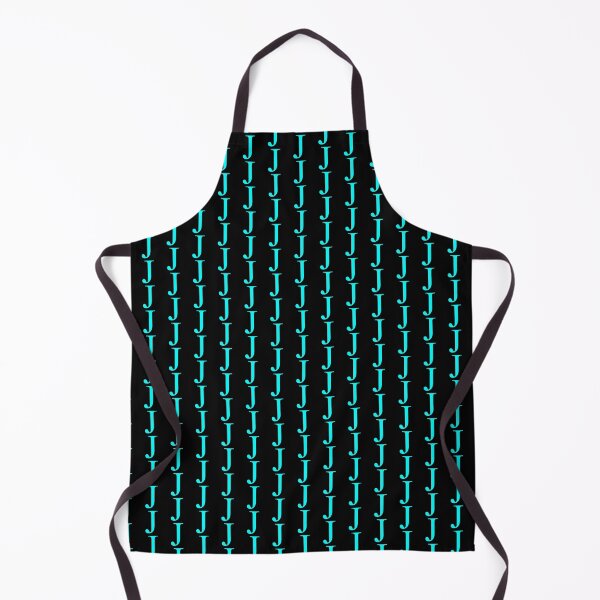 Item preview, The Letter J Cyan on Black 5748 designed and sold by Art in My Loft.