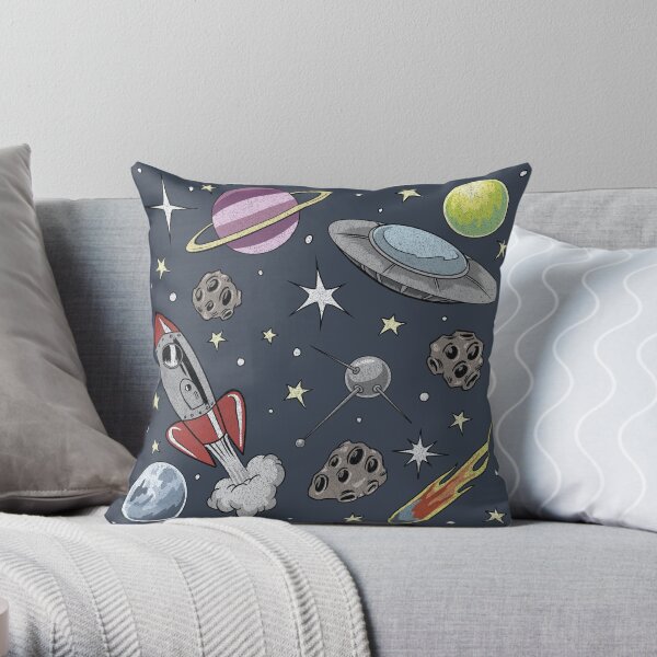 It Came from Planet Retro Throw Pillow