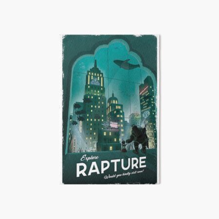 The Explore Raptures Vintage Art Board Print