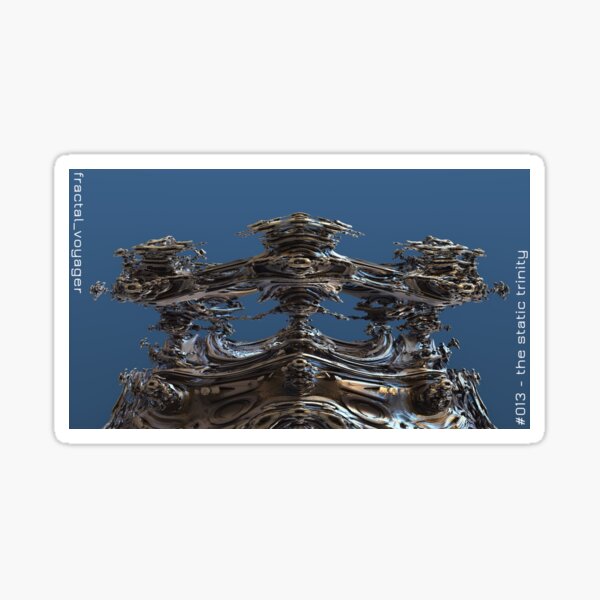 #013 - the static trinity Sticker