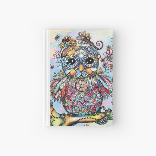 Rainbow of Peace Owl Hardcover Journal
