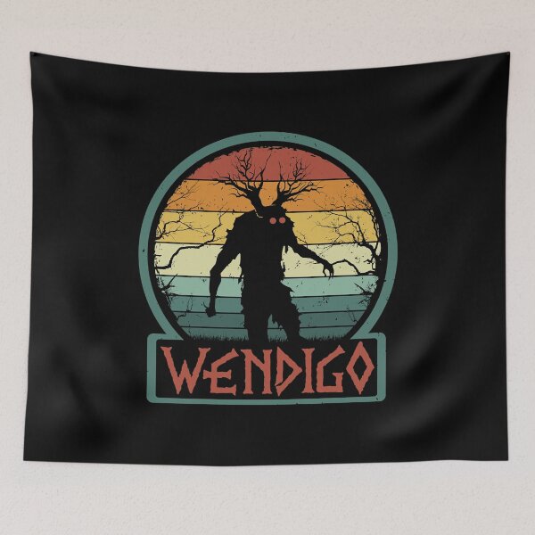 Item preview,  Wendigo - Retro Vintage Algonquian Cryptid Monster  designed and sold by Caslull0909.