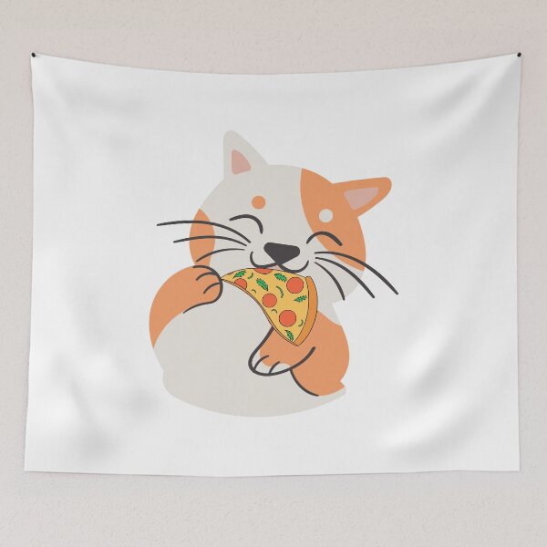Item preview, Cat Eating Pizza Cat Eating A Pizza Cute Cat Eating Pizza designed and sold by Fudoitga.