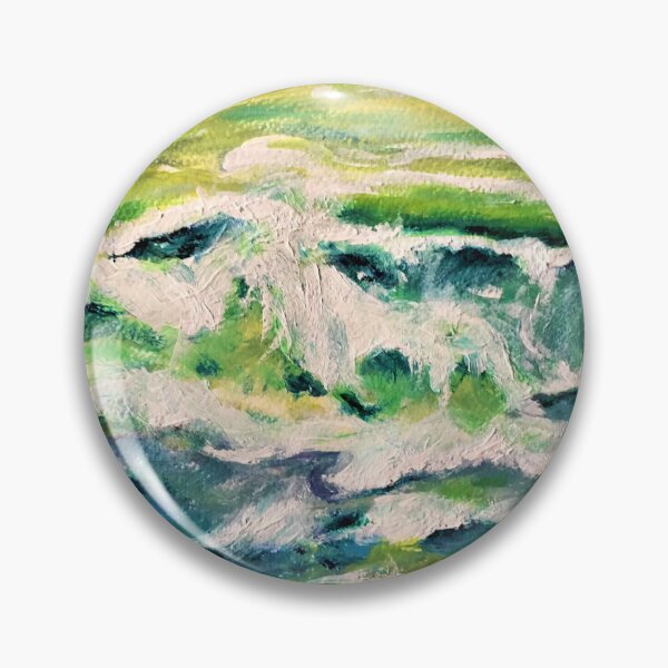 Item preview, Wavy seascape painting designed and sold by Bekiwool.