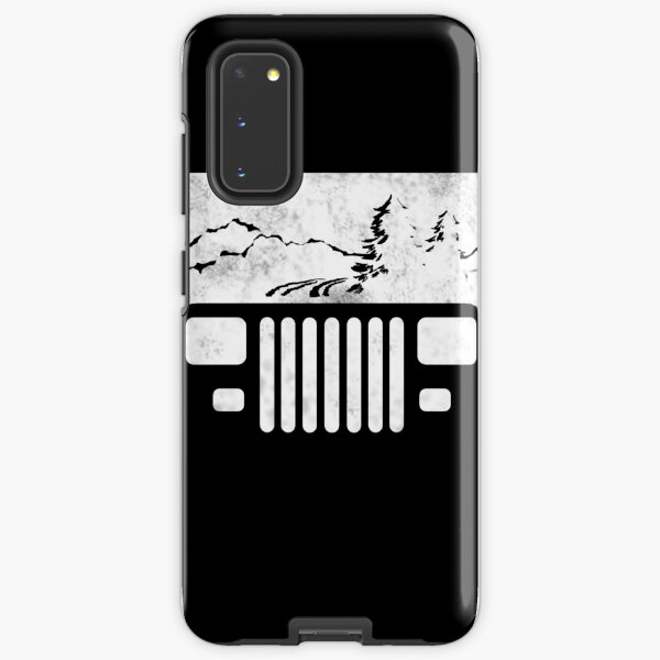 (White) Adventuring YJ Jeep Samsung Galaxy Tough Case