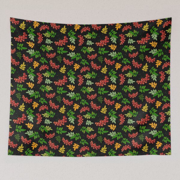 Item preview, Rowan twigs with berries designed and sold by Avisnanna.