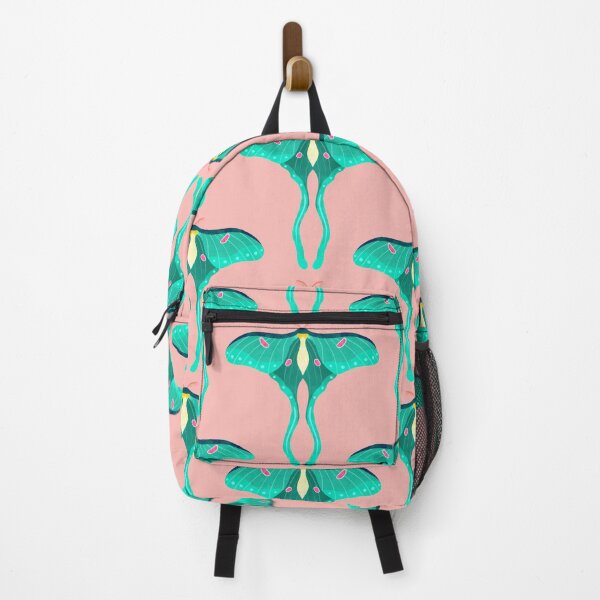 Item preview, Floral Turquoise Luna Moth Love designed and sold by Guided by Light Art.