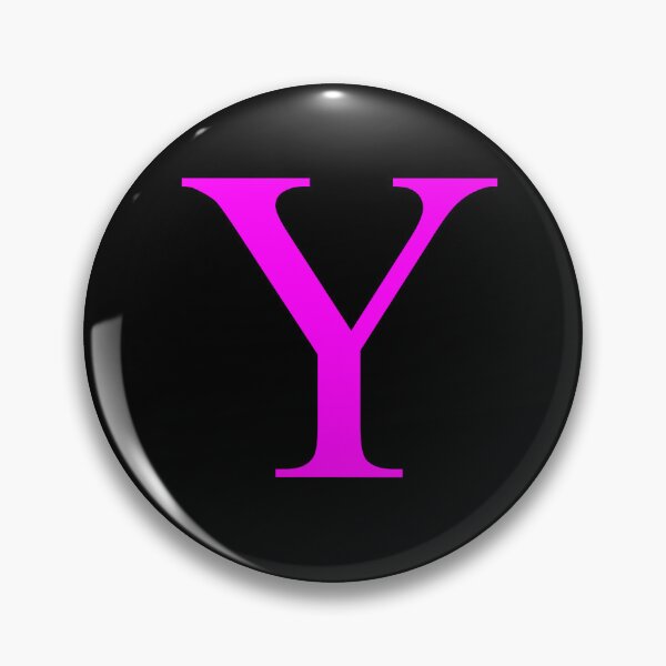 Item preview, The Letter Y Magenta on Black 5748 designed and sold by Art in My Loft.