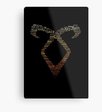 Angelic Rune Metal Print
