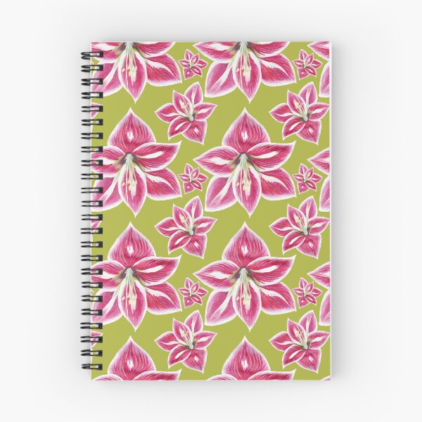 Item preview, Pink amaryllis seamless pattern designed and sold by AleFairyland.