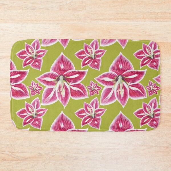 Item preview, Pink amaryllis seamless pattern designed and sold by AleFairyland.