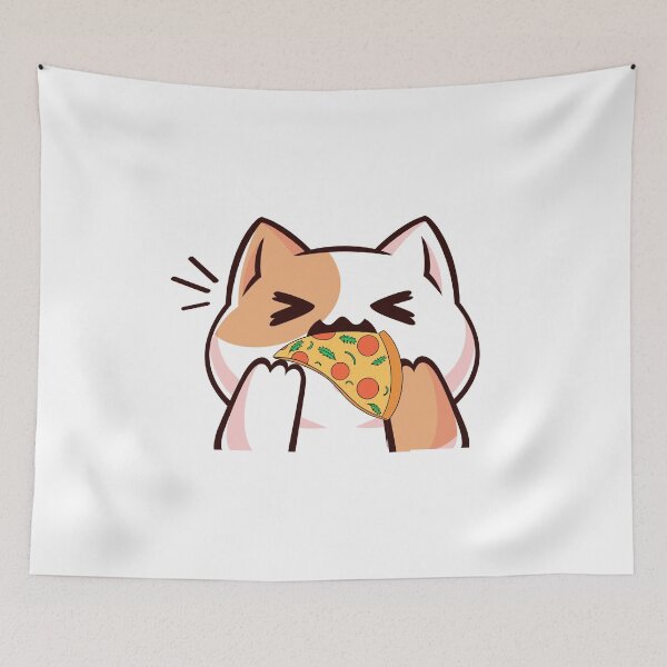 Item preview, Cat Eating Pizza Cat Eating A Pizza Cute Cat Eating Pizza designed and sold by Fudoitga.