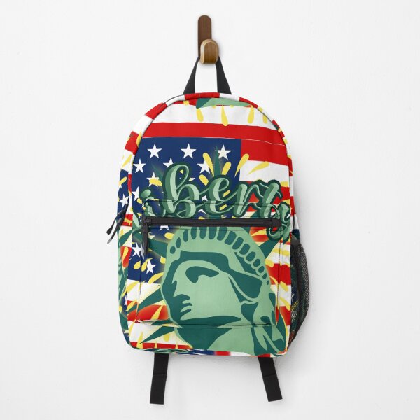 Item preview, Patriotic Statue Of Liberty Head With American Flag designed and sold by OliviaGbyKyro.