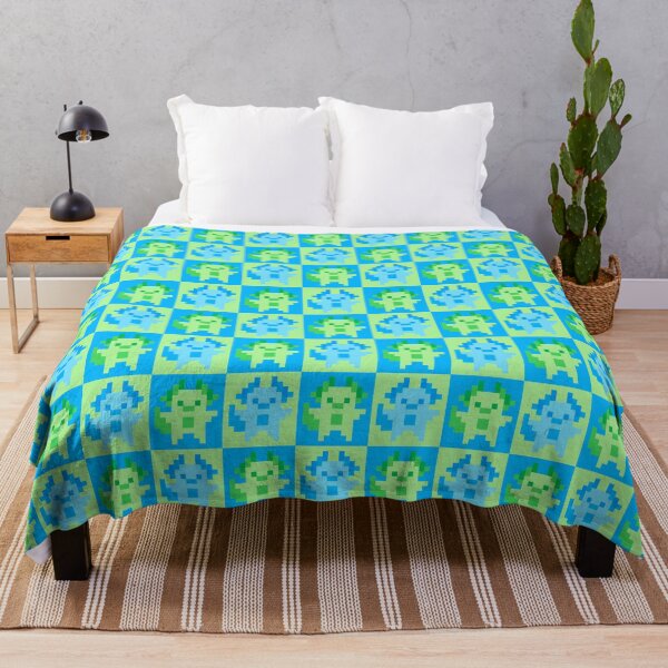 Item preview, Blue and Green Pixel Axolotl Checkers designed and sold by rin3d .