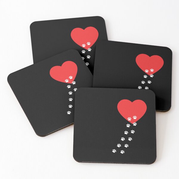 Item preview, Paw Prints to My Heart designed and sold by HazyAppleArt.