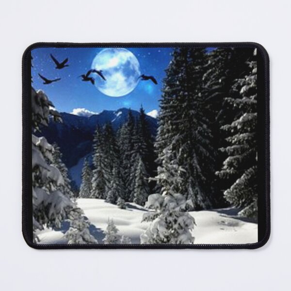 Item preview, Moon trees and birds Art designed and sold by BEAUTY ⭐⭐⭐⭐⭐.