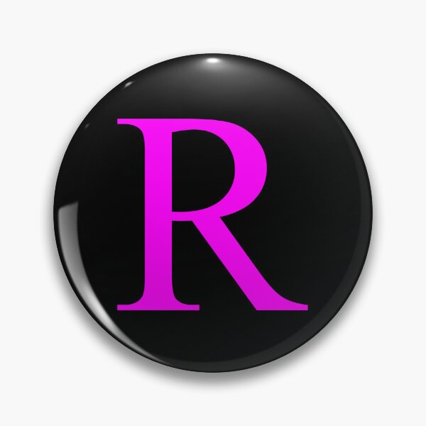 Item preview, The Letter R Magenta on Black 5748 designed and sold by Art in My Loft.