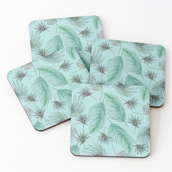 Item preview, Fresh Green Grey Feathery Leaves Pattern designed and sold by Jaydee001.
