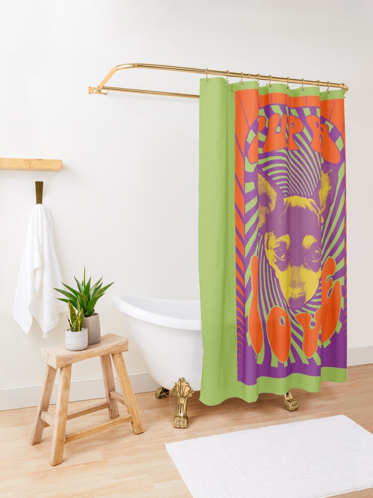 Alternate view of Puppy Love Shower Curtain