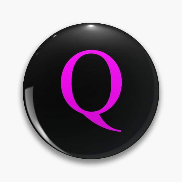 Item preview, The Letter Q Magenta on Black 5748 designed and sold by Art in My Loft.
