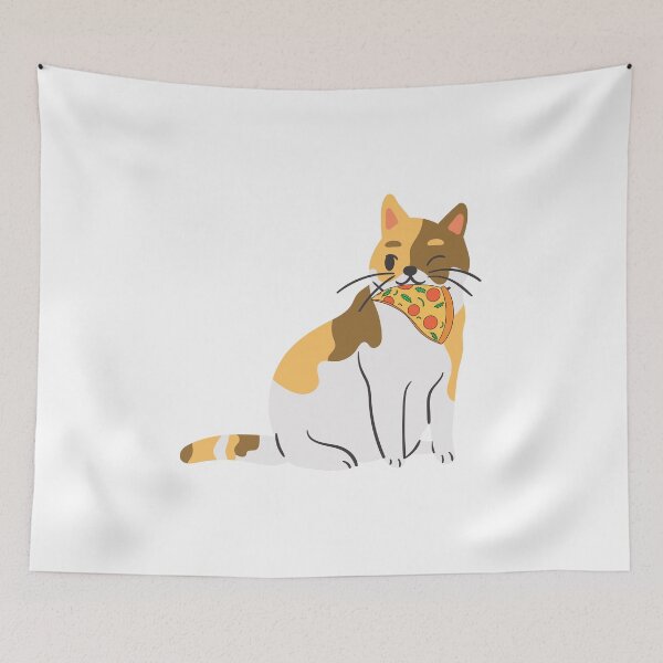 Item preview, Cat Eating Pizza Cat Eating A Pizza Cute Cat Eating Pizza designed and sold by Fudoitga.