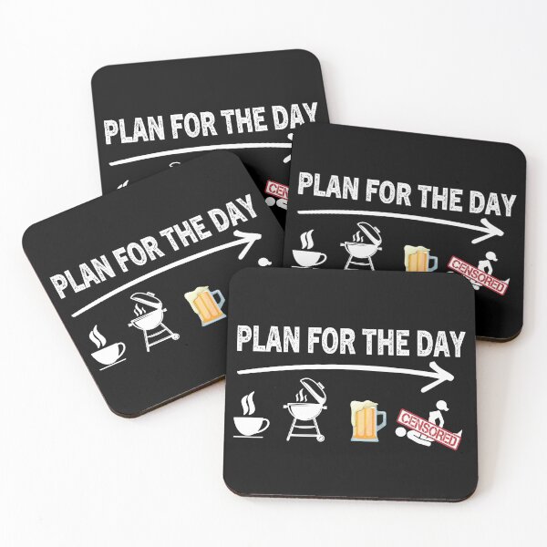 Item preview, Plan For The Day Coffee BBQ Beer designed and sold by Luna1Shop.