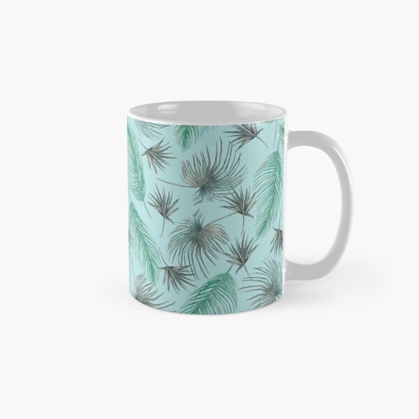 Aperçu de l'œuvre Motif de feuilles plumeuses gris vert frais créée et vendue par Jaydee001.