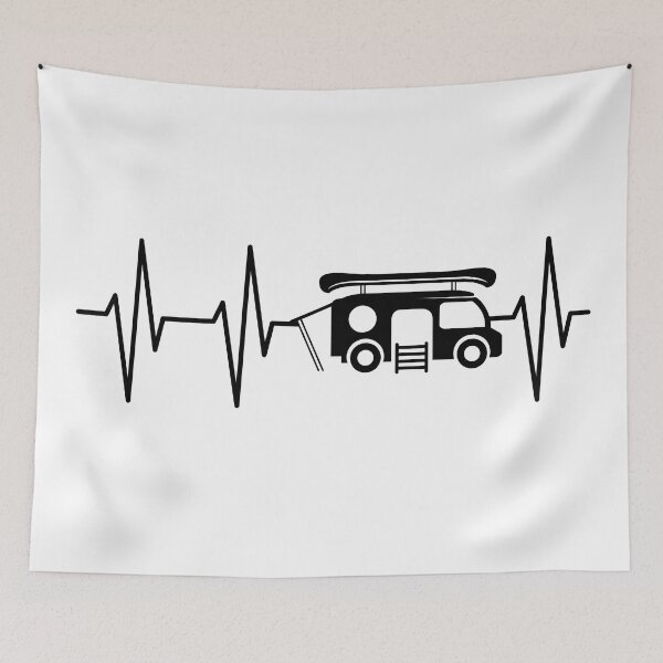 Item preview, Heartbeat Pulse Camper Camping Canoe Kayak designed and sold by AndreMi.