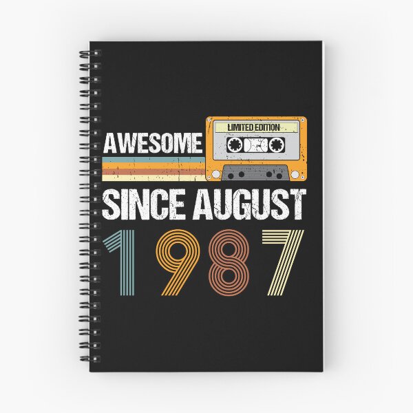 Item preview, Awesome Since August 1987 | Made In 1987 | August Birthday Quotes designed and sold by AMINE  ★★★★★.