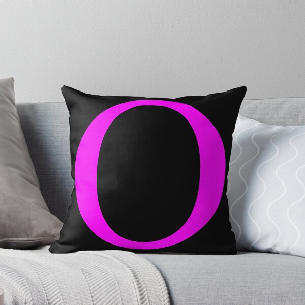 Item preview, The Letter O Magenta on Black 5748 designed and sold by Art in My Loft.