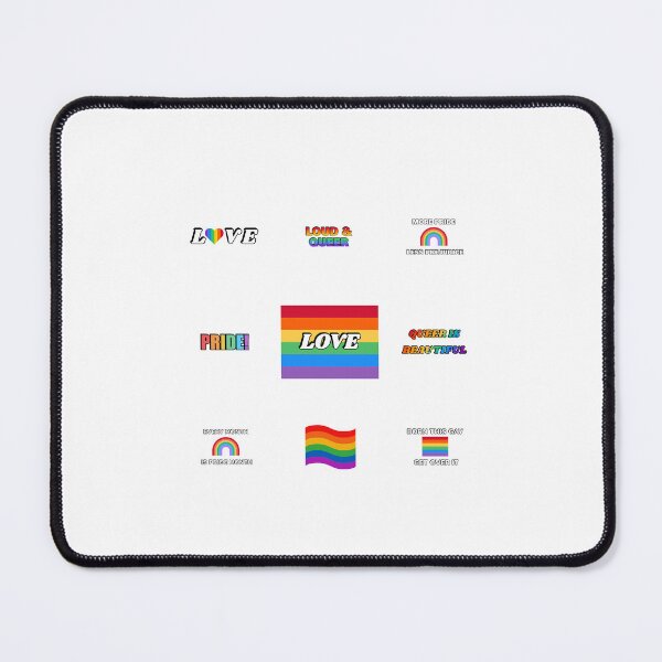 Item preview, Pride Bundle - 9 set gay queer sticker pack designed and sold by Inspirationmotivation.