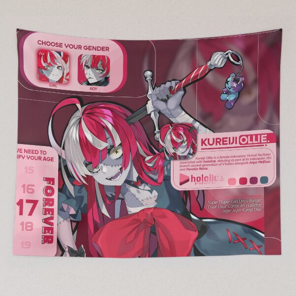 Item preview, Kureiji Ollie Hololive Virtual Youtuber designed and sold by kylewords00.
