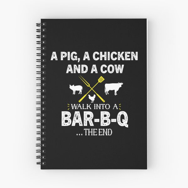 Item preview, A Pig A Chicken And A Cow Walk Into A BBQ The End designed and sold by Luna1Shop.