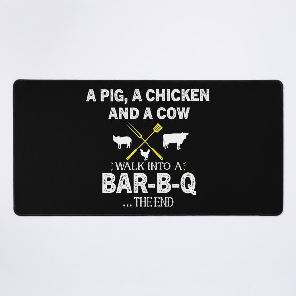 Item preview, A Pig A Chicken And A Cow Walk Into A BBQ The End designed and sold by Luna1Shop.