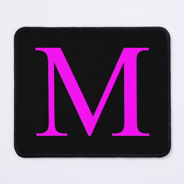 Item preview, The Letter M Magenta on Black 5748 designed and sold by Art in My Loft.