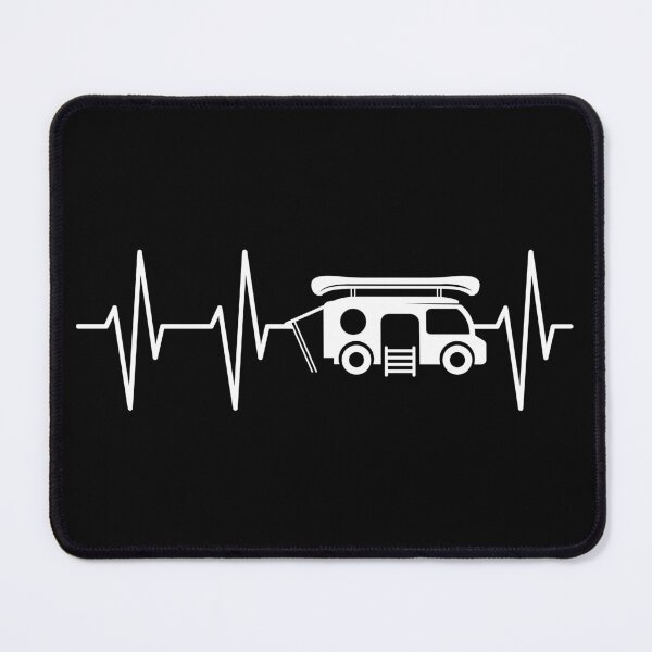 Item preview, Heartbeat pulse icon with camper trip car designed and sold by AndreMi.